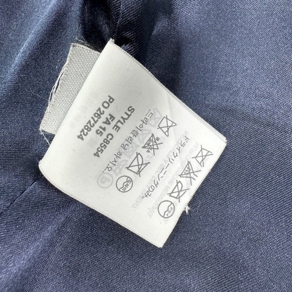 J.Crew By Nello Gori Stadium Cloth Double Breasted Wool Blend Peacoat Navy Sz 6 - Picture 10 of 15